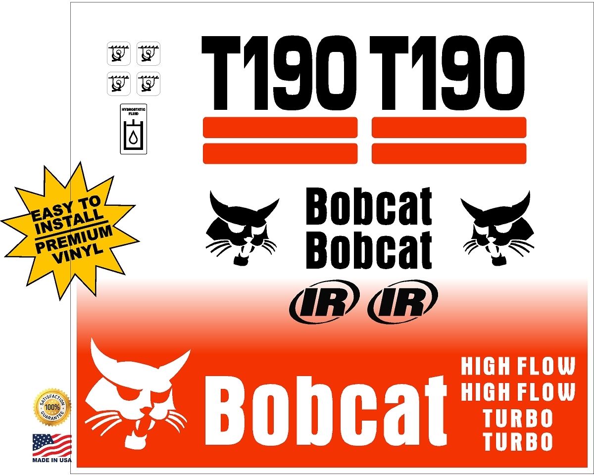 Bobcat T190 Replacement decal kitMachine Decals