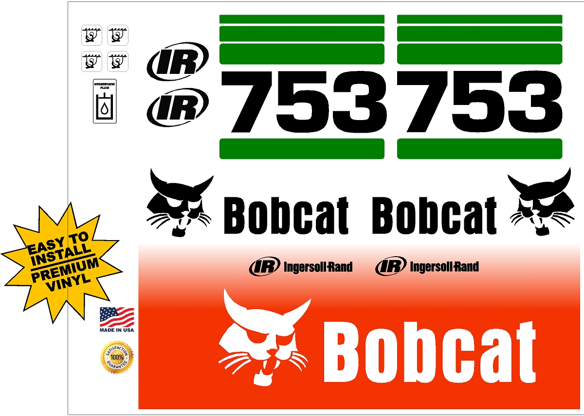 Bobcat 753 G replacement decal kit - Machine Decals