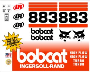 Bobcat 883 replacement decal kit