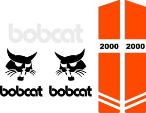 Bobcat 2000 decal sticker kit replacment decals