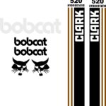 Bobcat Clark 520 replacement decal kit sticker set