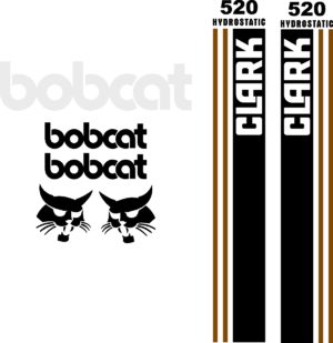 Bobcat Clark 520 replacement decal kit sticker set