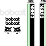 Bobcat Clark 620 replacement decal kit sticker set