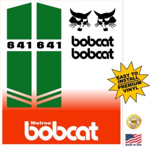 Bobcat 641 replacement decal kit