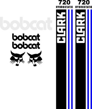 Bobcat Clark 720 replacement decal kit sticker set