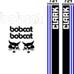 Bobcat Clark 721 replacement decal kit sticker set