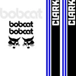 Bobcat Clark 722 replacement decal kit sticker set