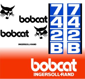 Bobcat 742B replacement decal kit sticker set