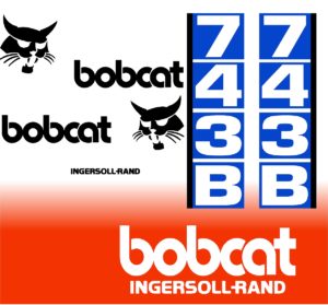 Bobcat 743B replacement decal kit sticker set