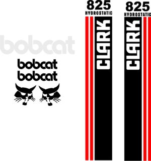 Bobcat Clark 825 replacement decal kit sticker set