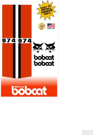 Bobcat 974 replacement decal kit