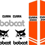 Bobcat Clark 2000 replacement decal kit