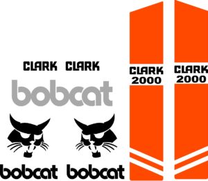 Bobcat Clark 2000 replacement decal kit