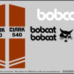 Bobcat Clark 540 replacement decal kit