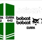 Bobcat Clark 642 replacement decal kit