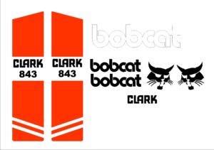 Bobcat Clark 843 replacement decal kit