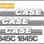 Case 1845C Uni Loader Replacement Decal kit