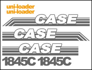 Case 1845C Uni Loader Replacement Decal kit