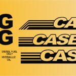 Case 550G Long Track Dozer New Replacement Decal kit