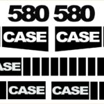 Case 580 New Replacement Decal kit