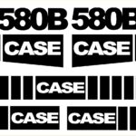 Case 580B New Replacement Decal kit