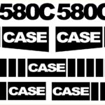 Case 580C New Replacement Decal kit