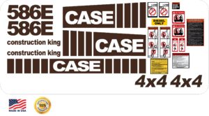 Case 586E Lift New Replacement Decal kit