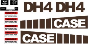 Case DH4 Trencher replacement decal kit