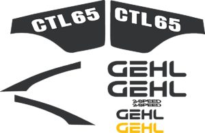 Gehl CTL 65 Replacement Decal Sticker CTL65