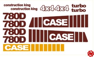 Case 780D Construction King new replacement decal kit