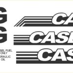 Case 850G Long Track new Decal Kit