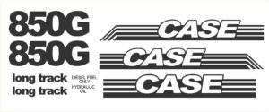 Case 850G Long Track new Decal Kit