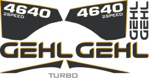 Gehl SL4640 Replacement Decal Sticker kit 4640