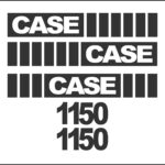 Case 1150 Dozer New Replacement Decal kit