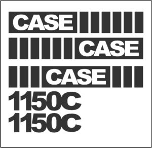 Case 1150C Dozer New Replacement Decal kit