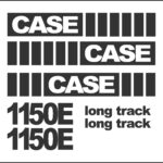 Case 1150E Dozer New Replacement Decal kit