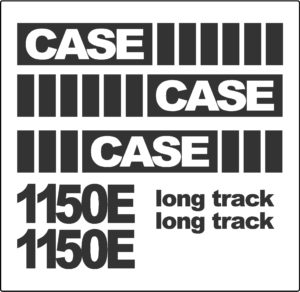 Case 1150E Dozer New Replacement Decal kit