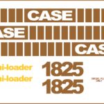 Case 1825 Uni Loader New Replacement Decal kit