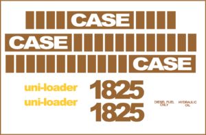 Case 1825 Uni Loader New Replacement Decal kit