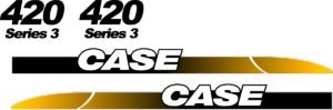 Case 420 skidloader new style replacement decal sticker kit