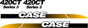 Case 420CT new style replacement decal sticker kit