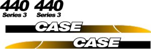 Case 440 skid loader new style replacement decal sticker kit