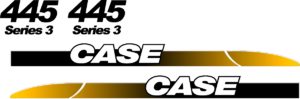 Case 445 skid loader new style replacement decal sticker kit