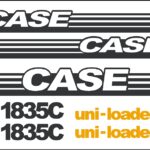 Case 1835C Skid loader new replacement decal sticker kit NS