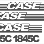 Case 1845C Skid loader new replacement decal sticker kit NS