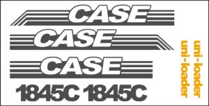 Case 1845C Skid loader new replacement decal sticker kit NS