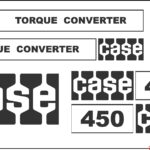 Case 450 TC Old style Dozer New Replacement Decal kit