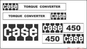 Case 450 TC Old style Dozer New Replacement Decal kit