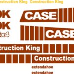 Case 580K Extendahoe New Replacement Decal Kit