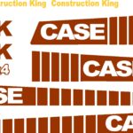 Case 580K Standard New Replacement Decal Kit